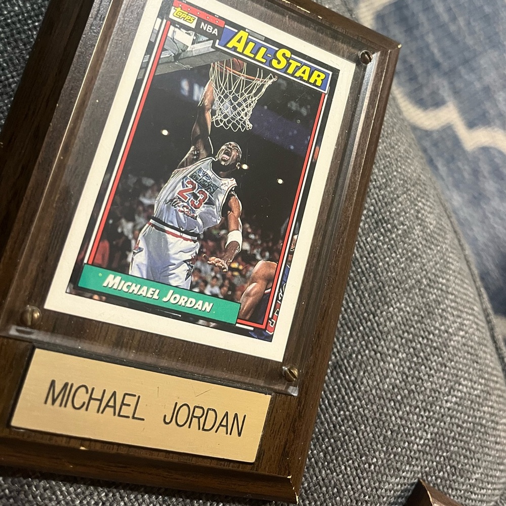 Authentic All Star Michael Jordan Basketball sporting trading Card, vintage.